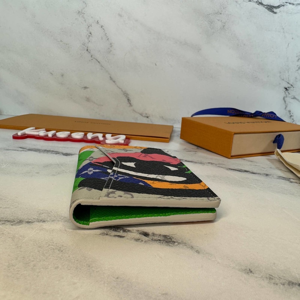 ❌❌Louis Vuitton KidSuper Eye Pocket Organizer wallet LV camo multicolor mens - Picture 8 of 13